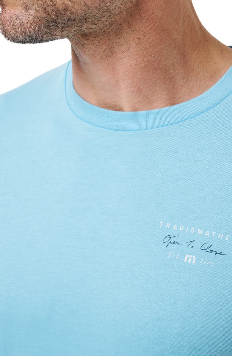 TravisMathew Gelato Tasting Graphic T-Shirt, Alternate, color, Air Blue