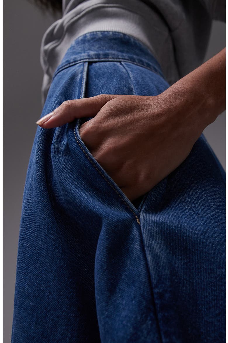 Full Denim Maxi Skirt, Alternate, color, BLUE