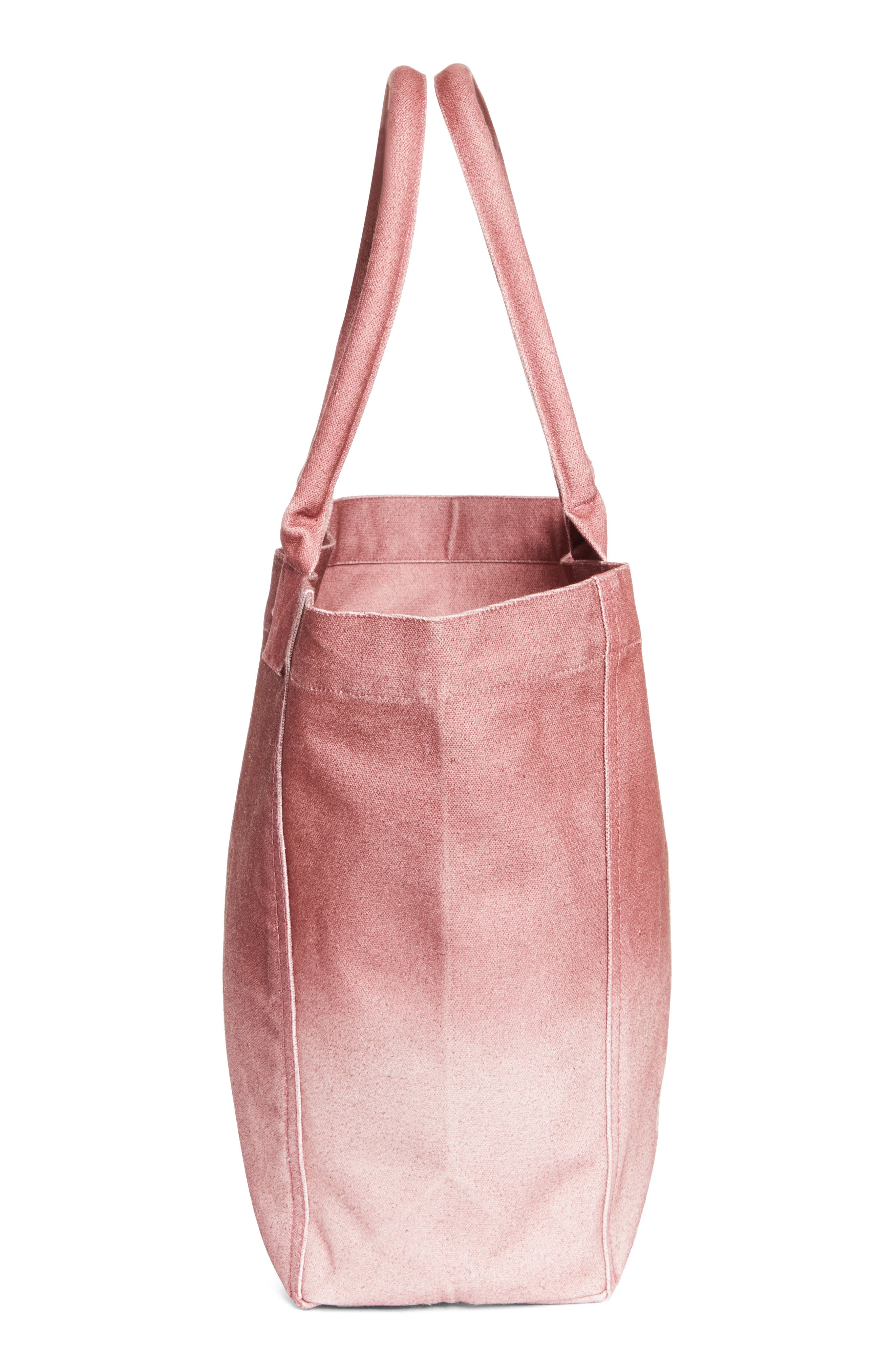 Small Yenky Ombré Canvas Tote, Alternate, color, RASPBERRY