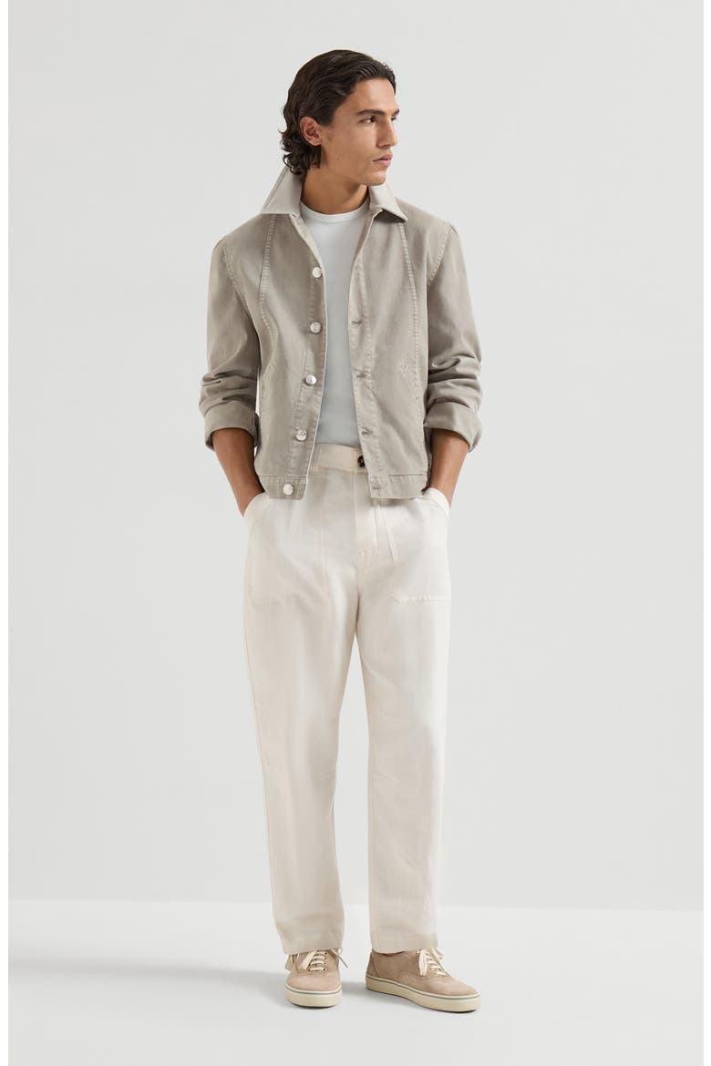 Garment-dyed outerwear jacket, Alternate, color, Khaki