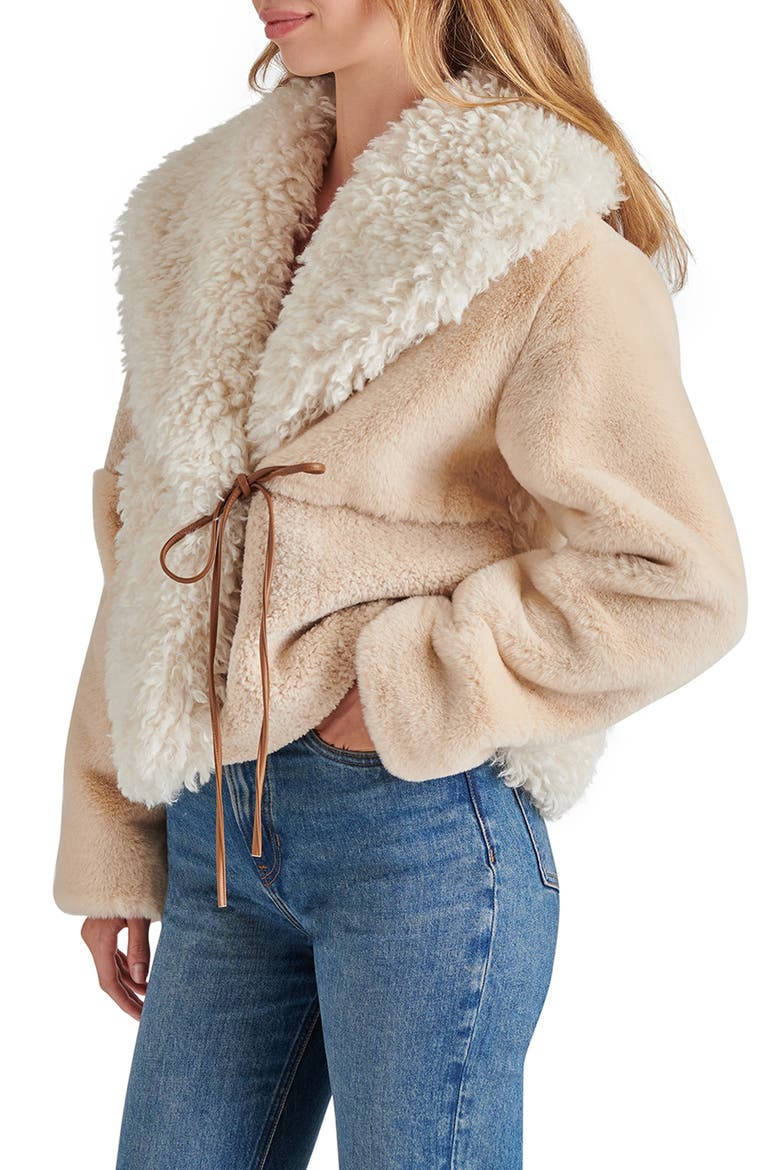 Winterlyn Faux Shearling Jacket, Alternate, color, NATURAL