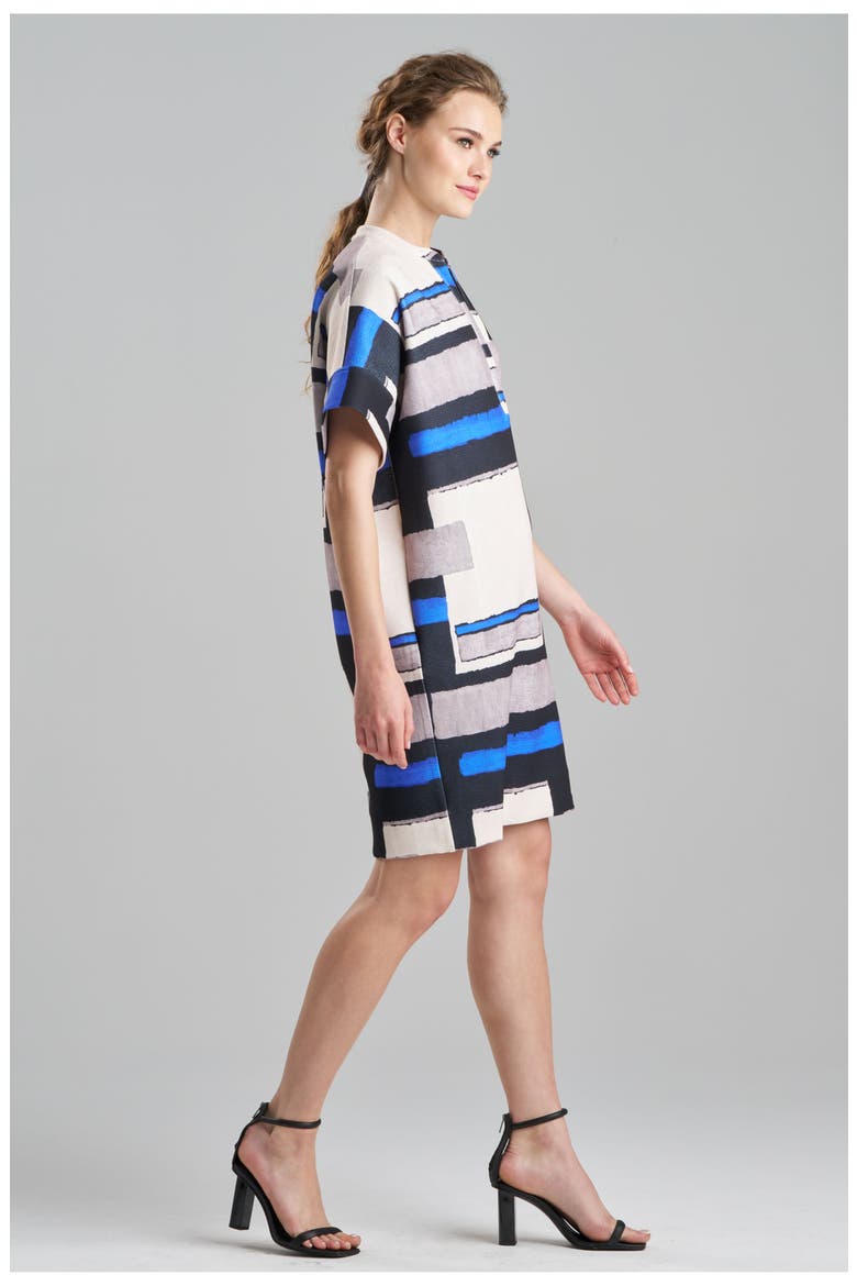 Block S/S Caftan Dress, Alternate, color, IMPERIAL BLUE