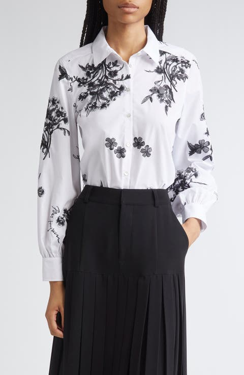 Esha Wildflower Whimsy Button-Up Shirt