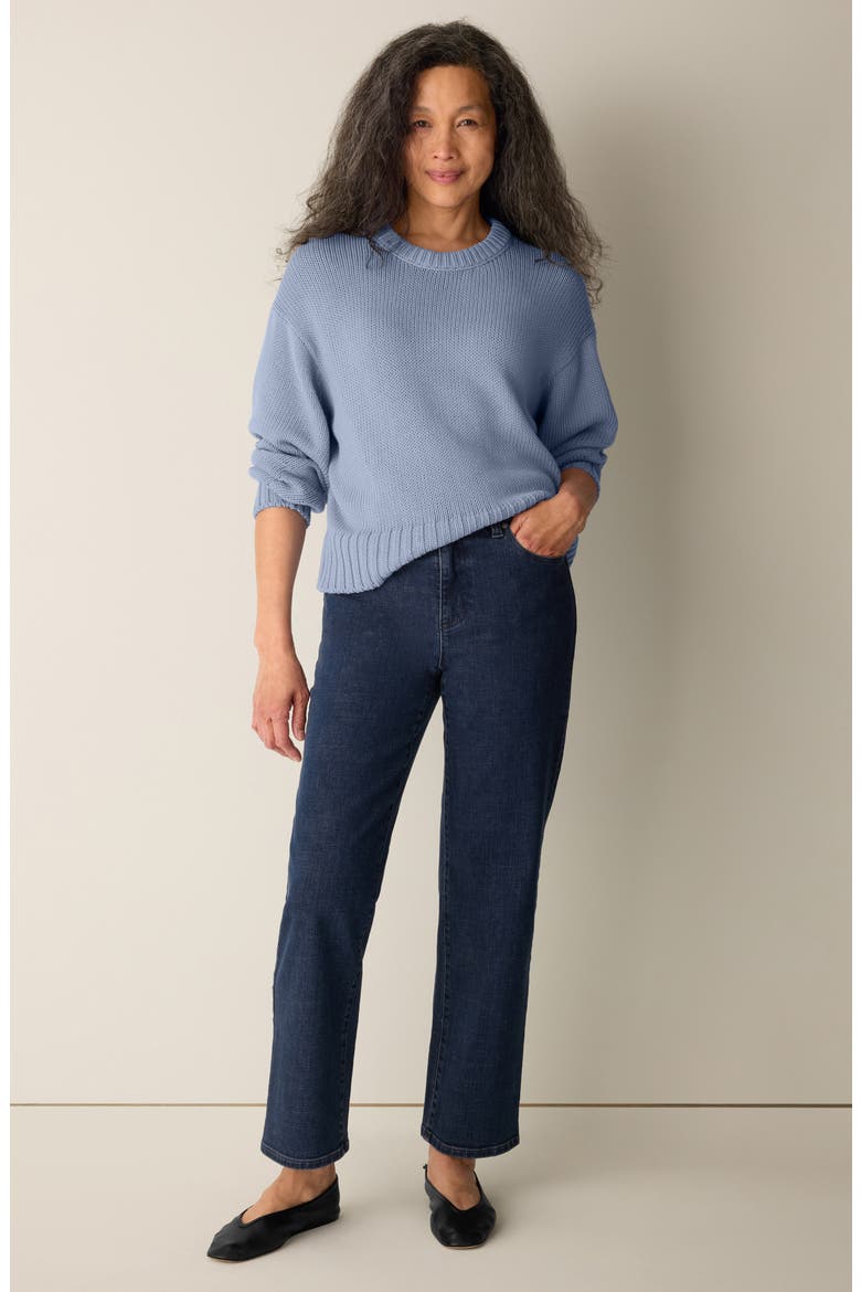 Straight Ankle Jeans, Alternate, color, MEDIUM INDIGO