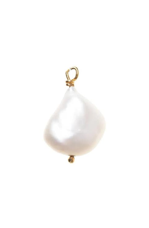 Baroque Pearl Pendant - Gold Pearl Detachable Charm