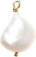 Freya Rose Baroque Pearl Pendant - Gold Pearl Detachable Charm