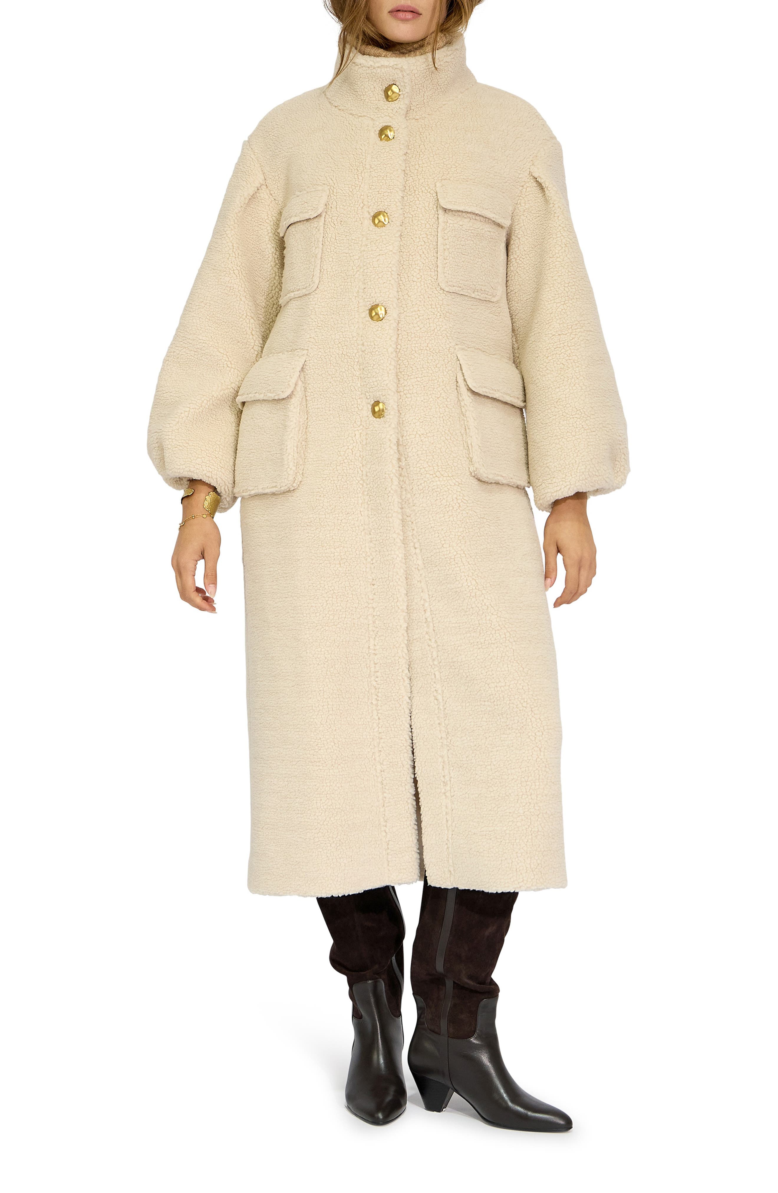 Cozy Nights Faux Shearling Coat