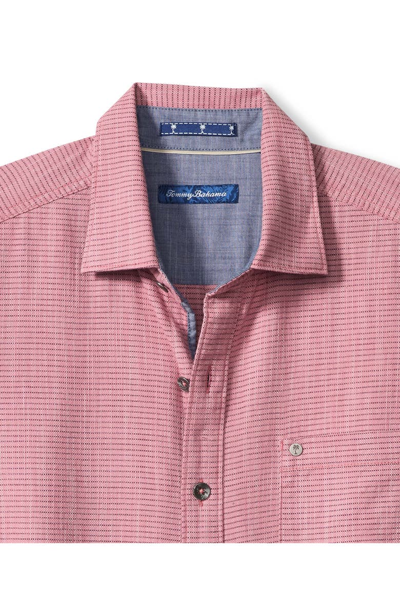 Tommy Bahama Dorado Stretch Cotton Button-Up Shirt, Alternate, color, Luxe Berry