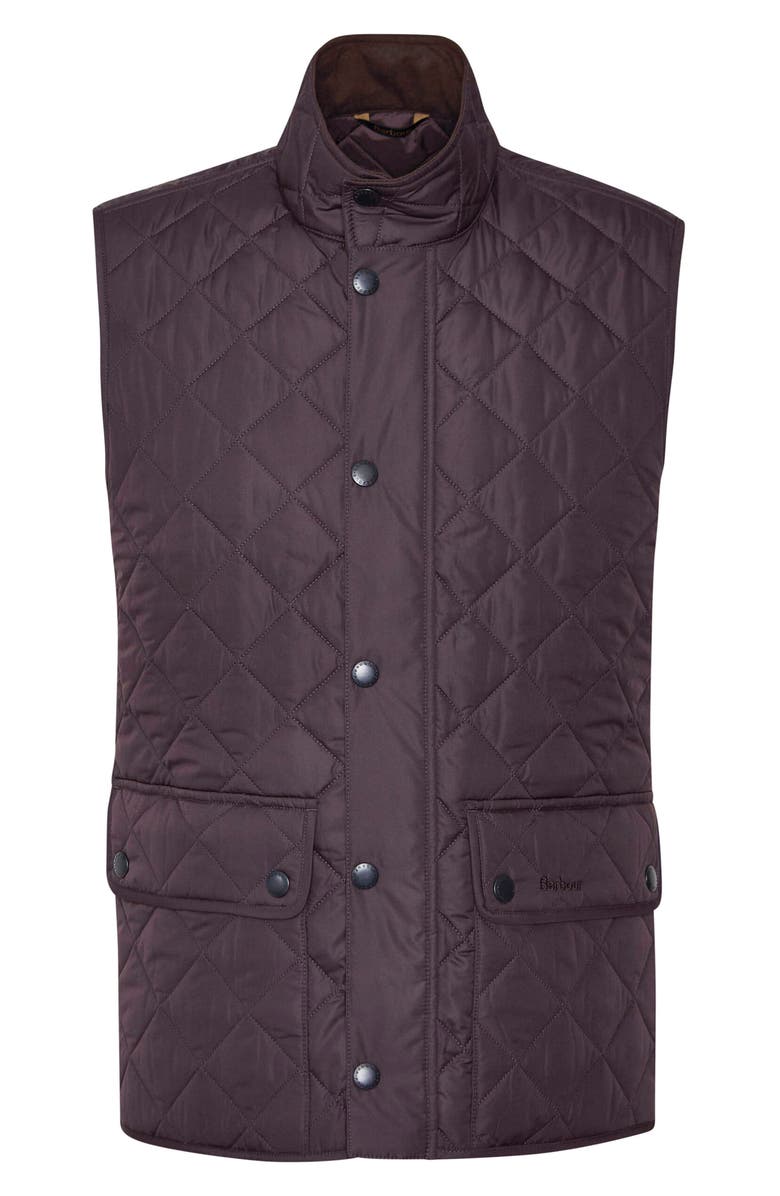 Barbour New Lowerdale Diamond Quilted Vest, Alternate, color, Black Oak