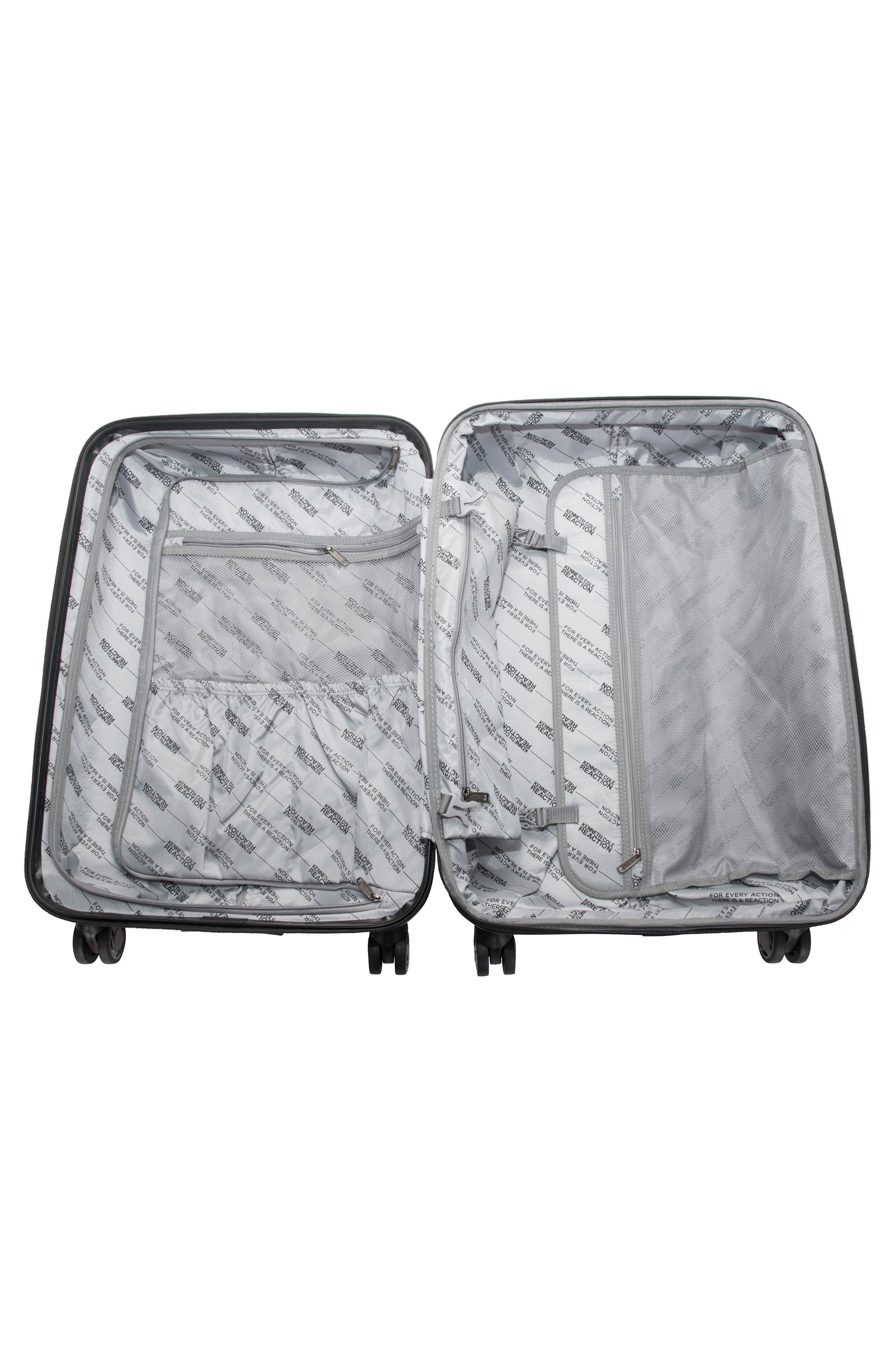 Kenneth Cole Reaction Renegade 24" Lightweight Hardside Expandable Spinner Luggage, Alternate, color, Silver