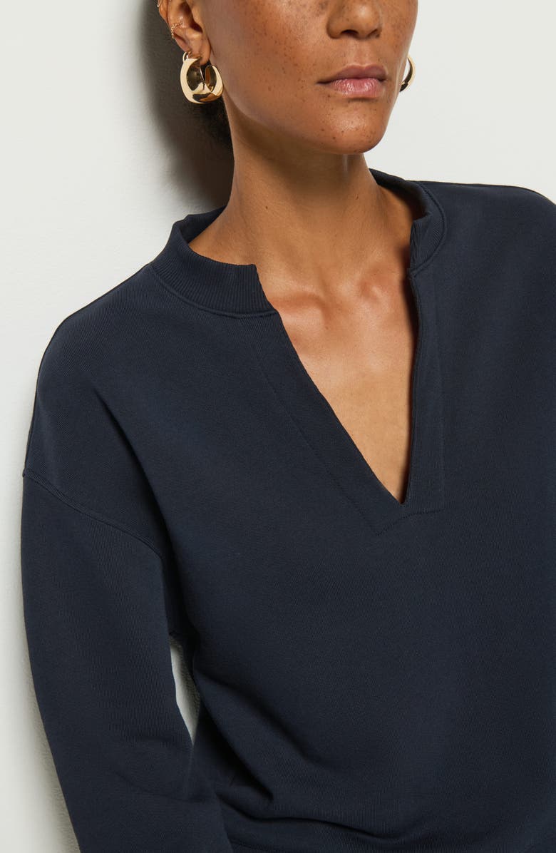 Nation LTD Jessi Split Neck Sweatshirt, Alternate, color, Night Sky