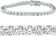 Bliss Diamond 10 ct Diamond Tennis Bracelet 14k Gold 7" Double Lock Clasp