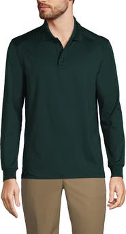 Lands' End School Uniform  Long Sleeve Rapid Dry Polo Shirt