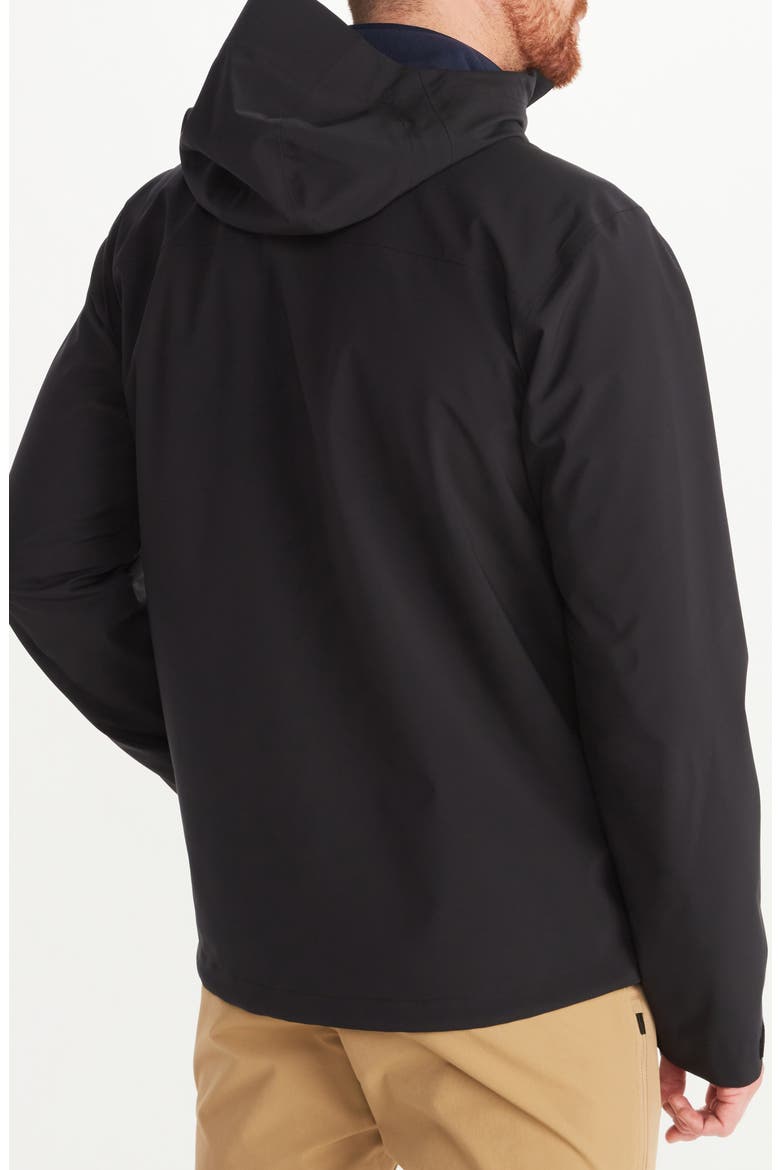PreCip® Eco Pro Waterproof Hooded Jacket, Alternate, color, BLACK