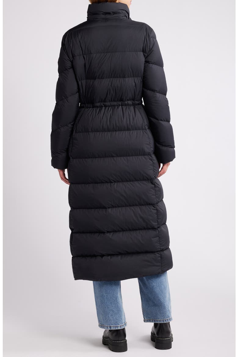 Belle Cote Long 800 Fill Power Down Puffer Jacket, Alternate, color, BLACK