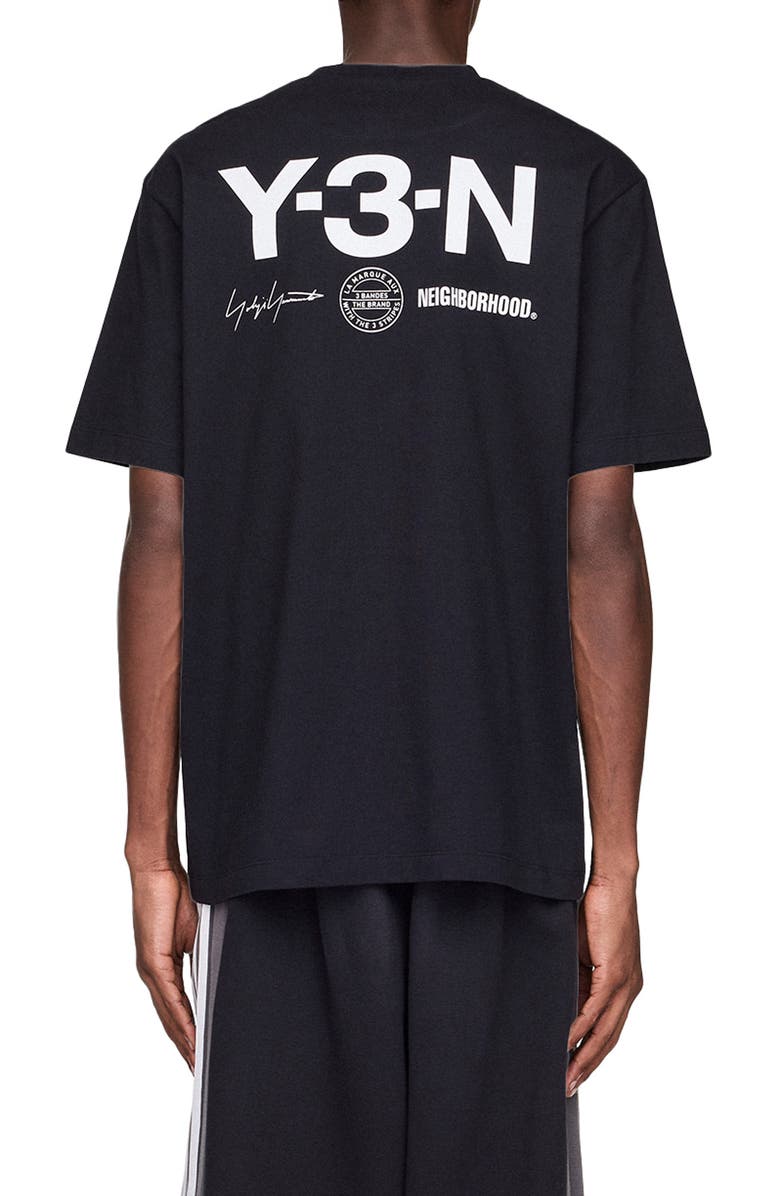 Y-3 x NEIGHBORHOOD Graphic T-Shirt, Alternate, color, Black/ Granite