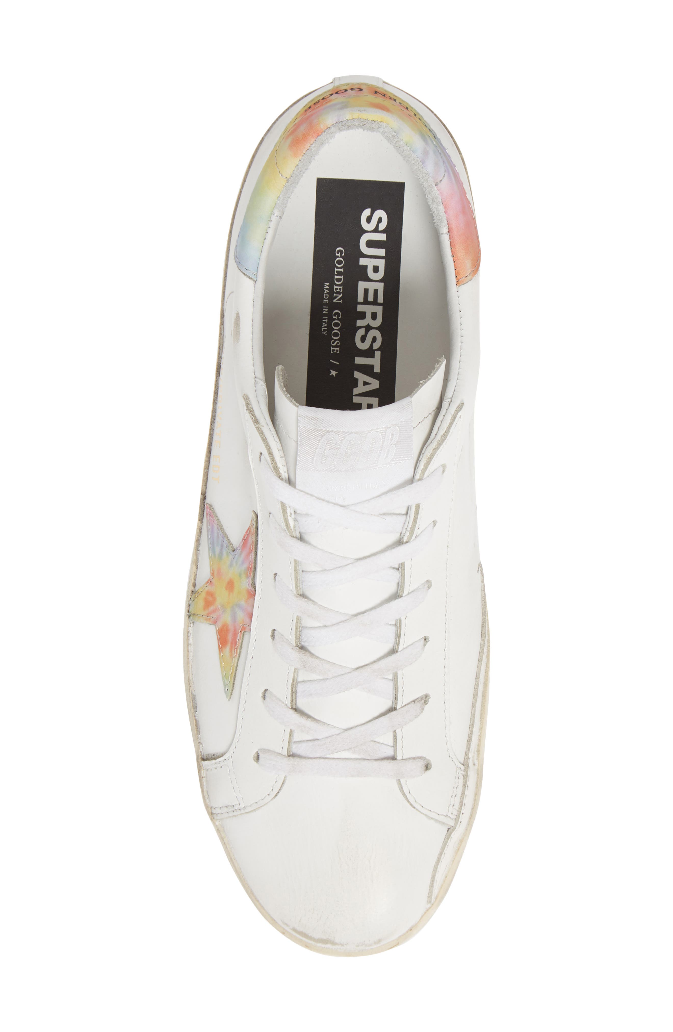 Golden Goose Super-Star Tie Dye Low Top Sneaker, Alternate, color, 