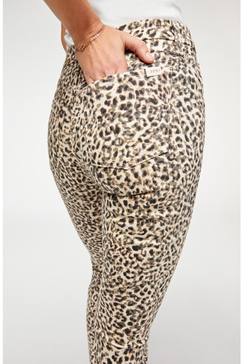 Leopard Print Ankle Skinny Jeans, Alternate, color, SANDY LEOPARD