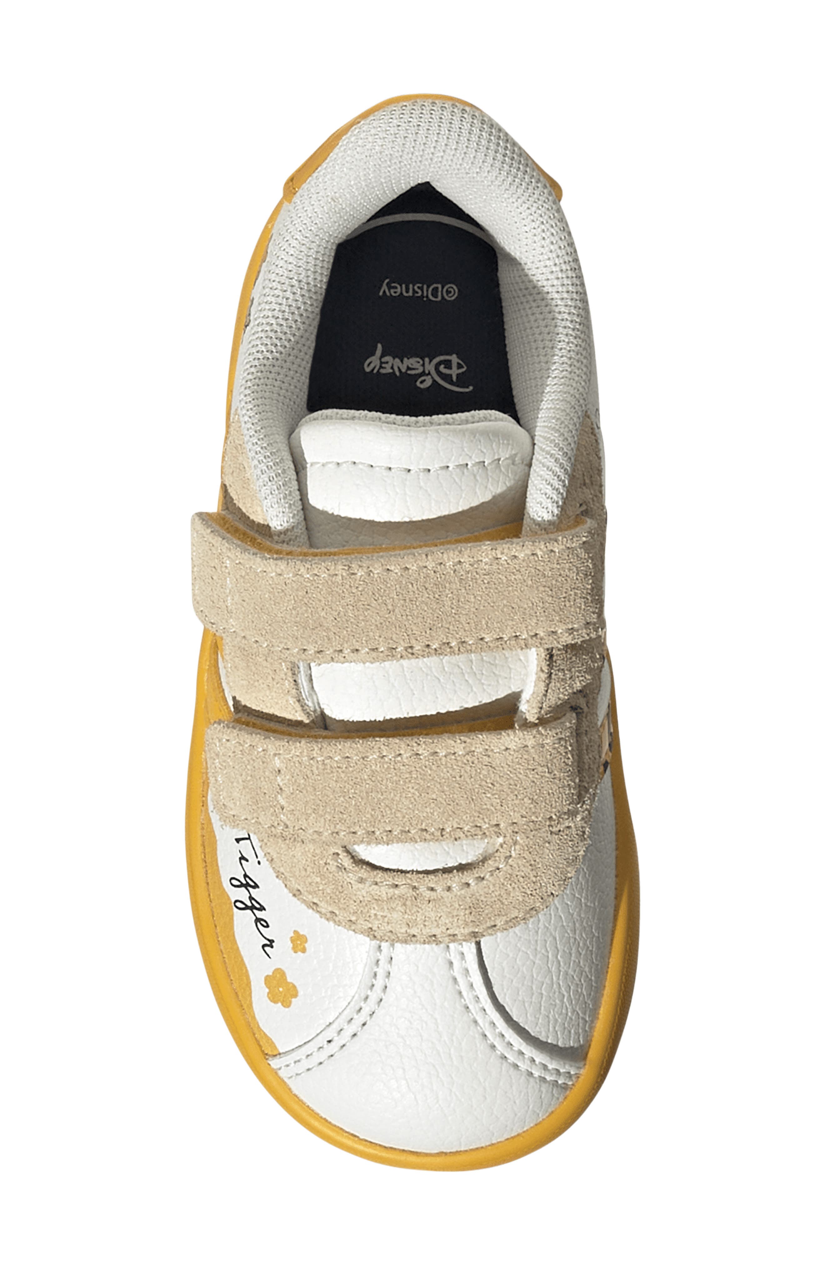 Kids' VL Court Disney® Winnie the Pooh Sneaker, Alternate, color, OFF WHITE/ YELLOW/ BLACK