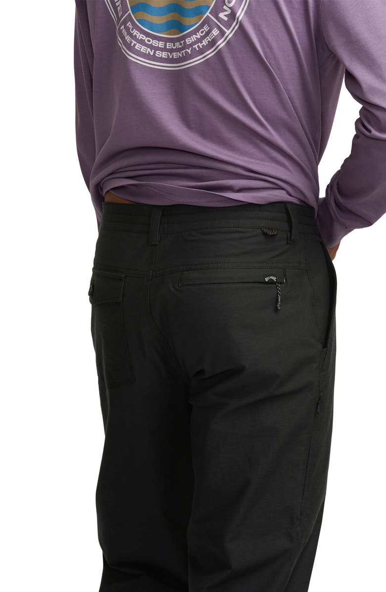 Billabong Surftrek Plus Performance Pants, Alternate, color, Black