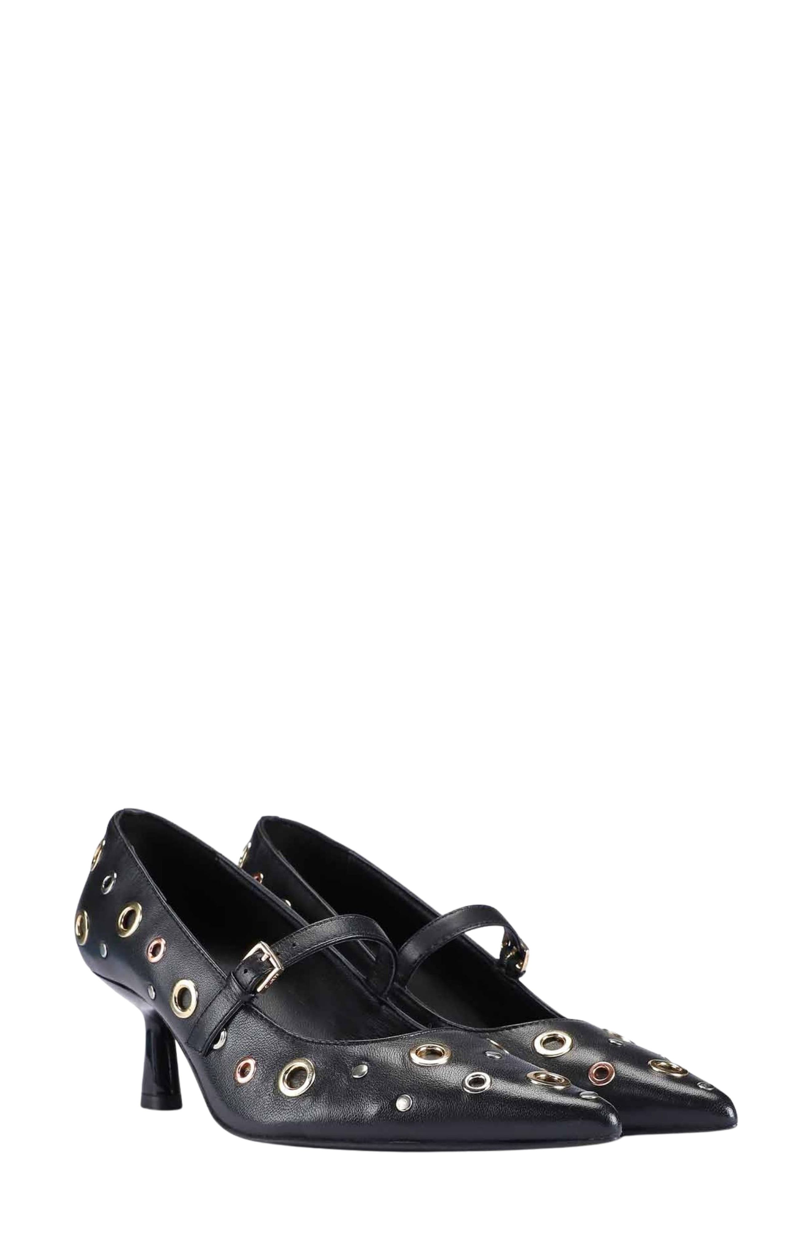 SAINT G Cosima Pointed Toe Mary Jane Pump, Main, color, Black