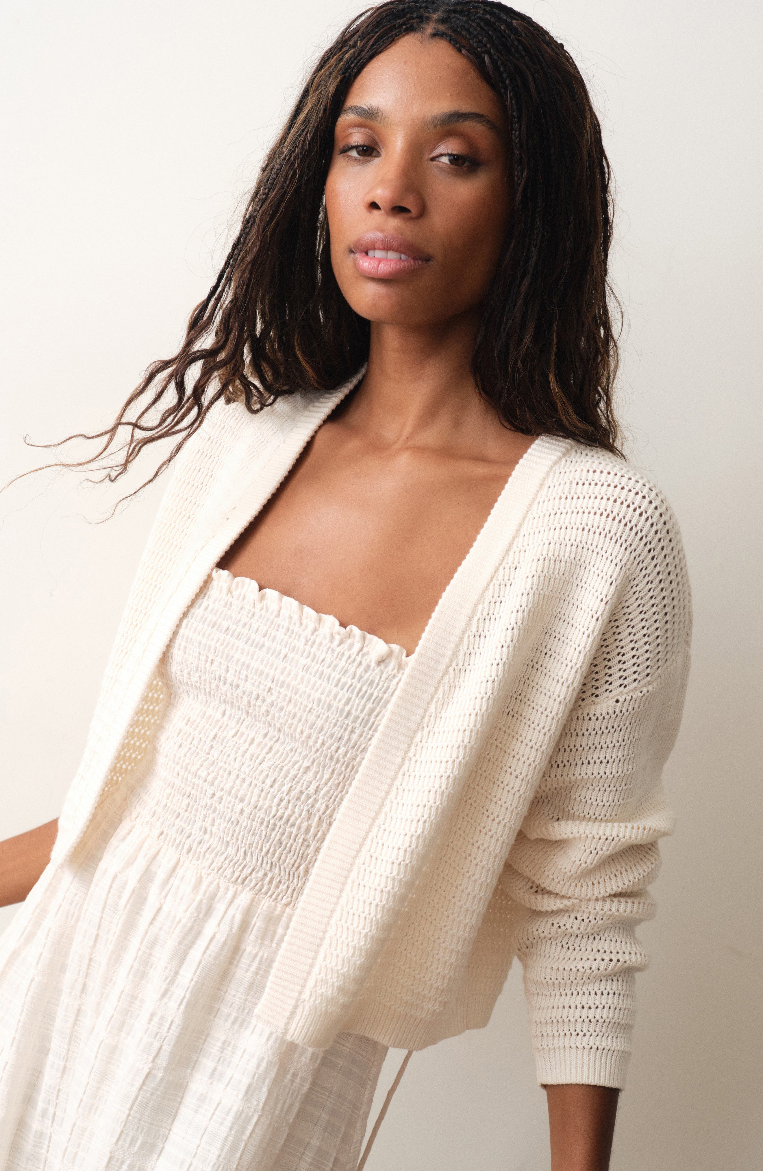 Anacapa Open Stitch Cotton Cardigan (Women) | Nordstrom
