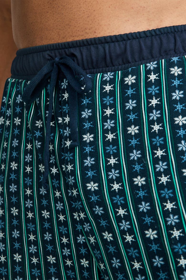 Men's Ultra Soft Cooling Sleep Jogger, Alternate, color, Blue Snowflake