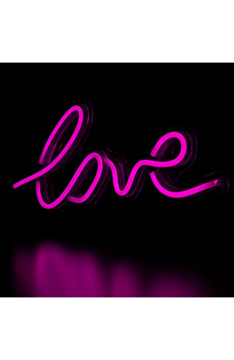 Northlight LED Love Neon Lighted Wall Sign - 18" - Pink, Alternate, color, Pink