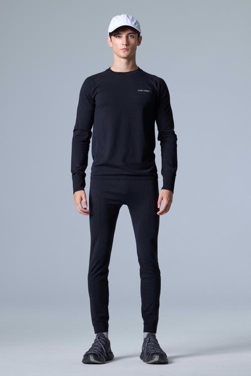 Cozy Zero Tech Merino Classic Fit Long Sleeve Top In Black