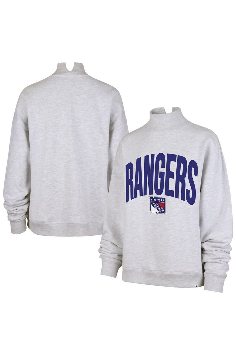 Women's '47  Heather Gray New York Rangers Subtle Muse Sweatshirt, Main, color, Heather Gray