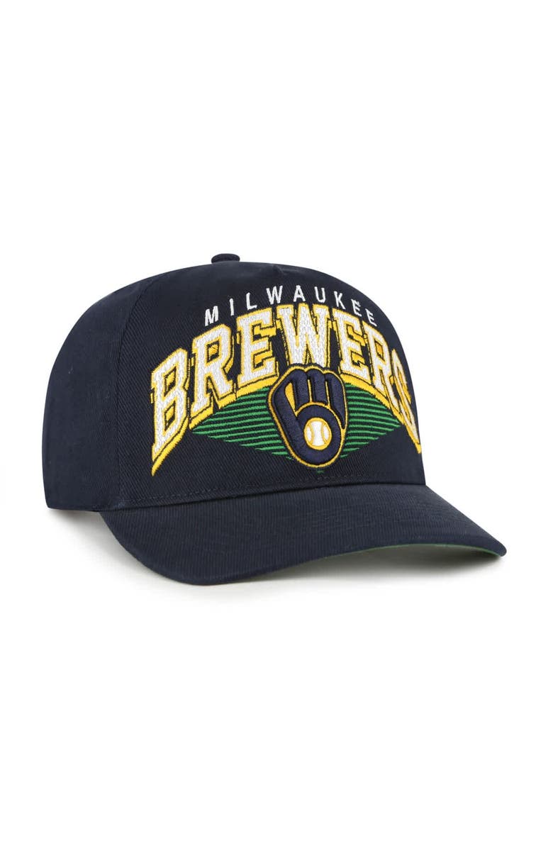 '47 Men's '47 Navy Milwaukee Brewers Pomona Hitch Adjustable Hat, Alternate, color, 