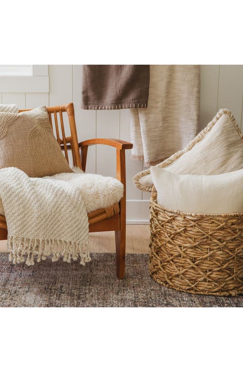 Crane Air Tranquil Weave Throw Blanket In Brown