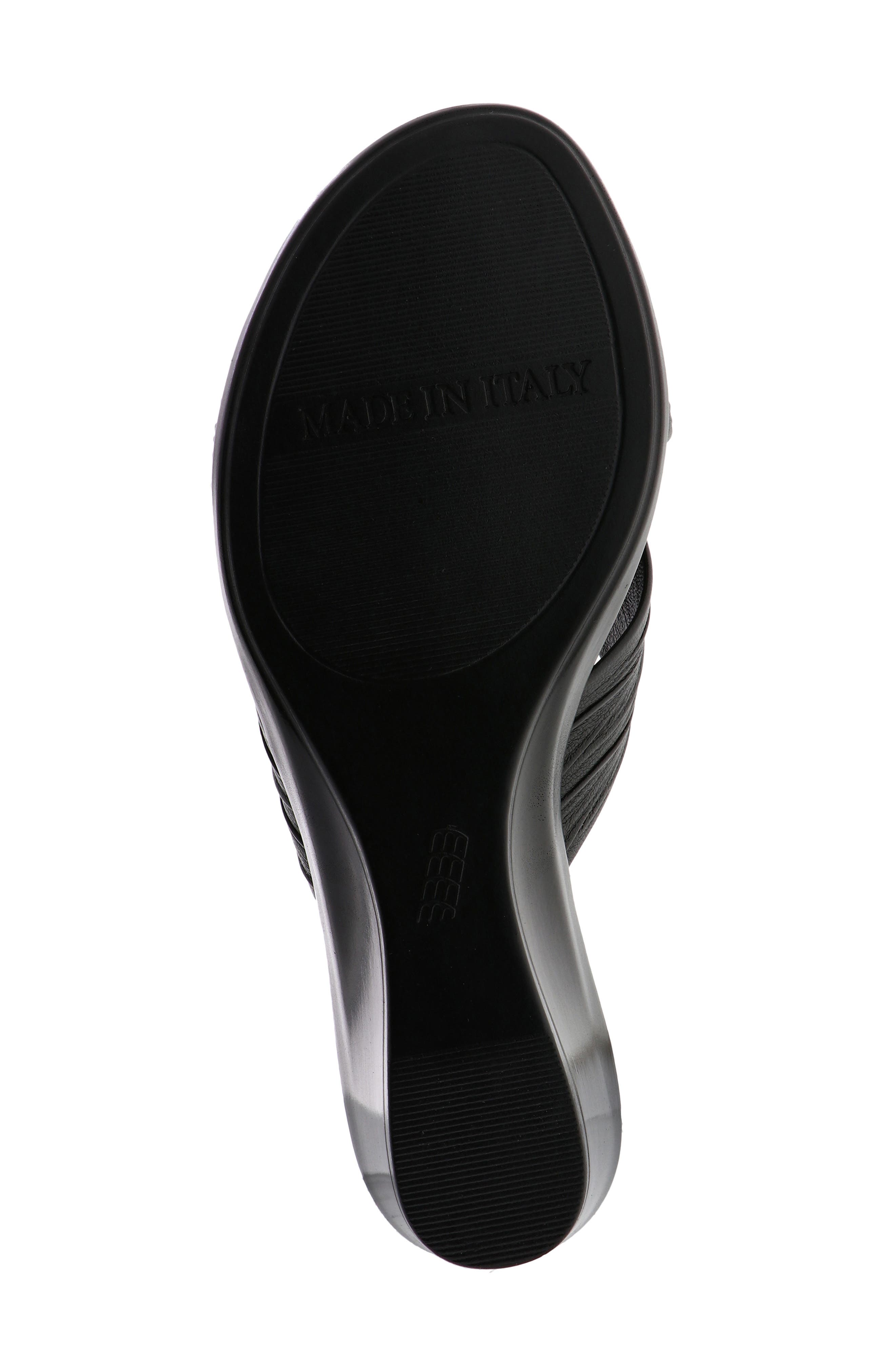 ITALIAN SHOEMAKERS Kenny Wedge Slide Sandal, Alternate, color, Black