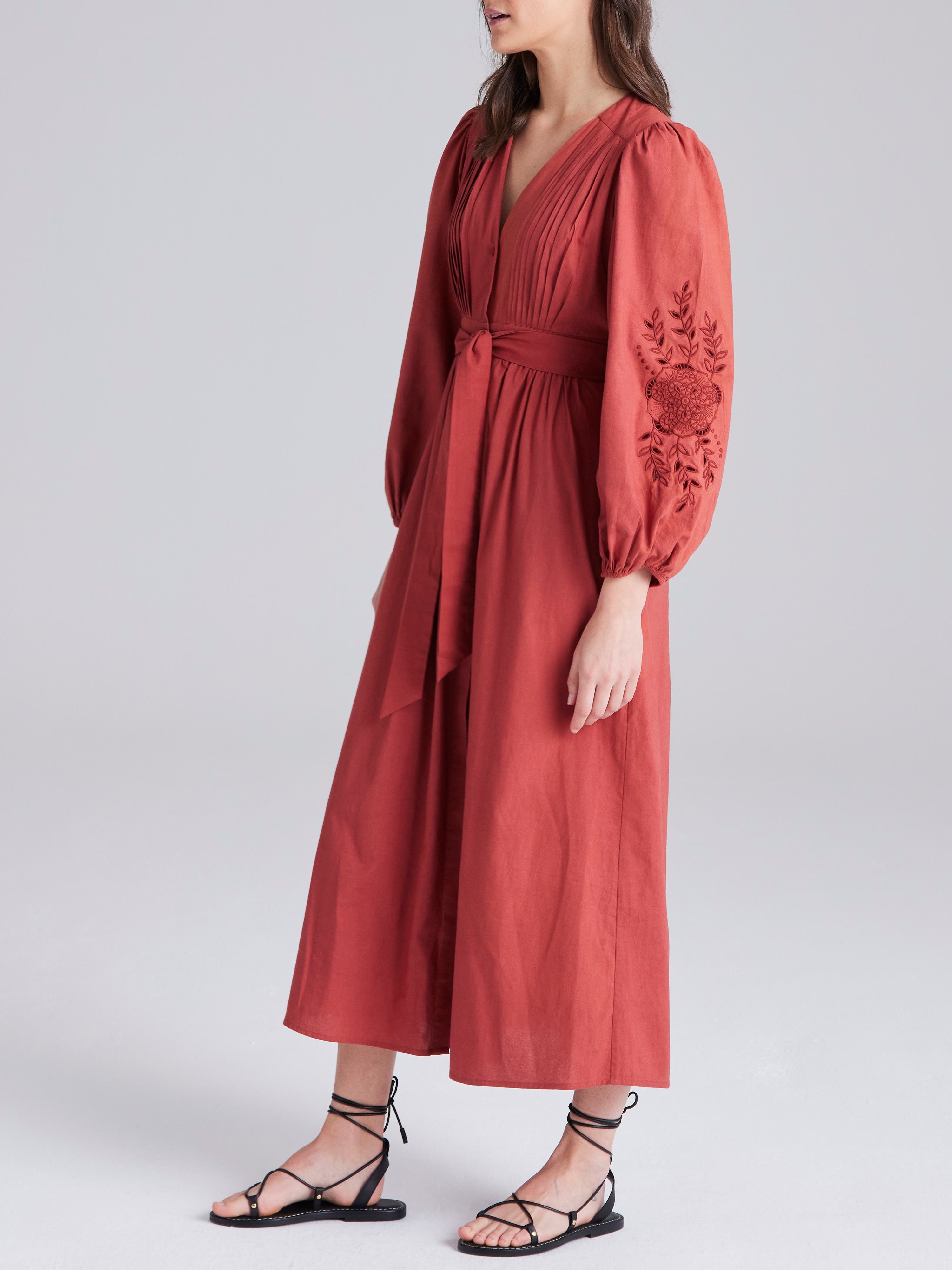 Carla Embroidered Dress - image 2