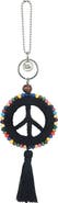 The Sak Yarnicharmz Crochet Peace Dangle