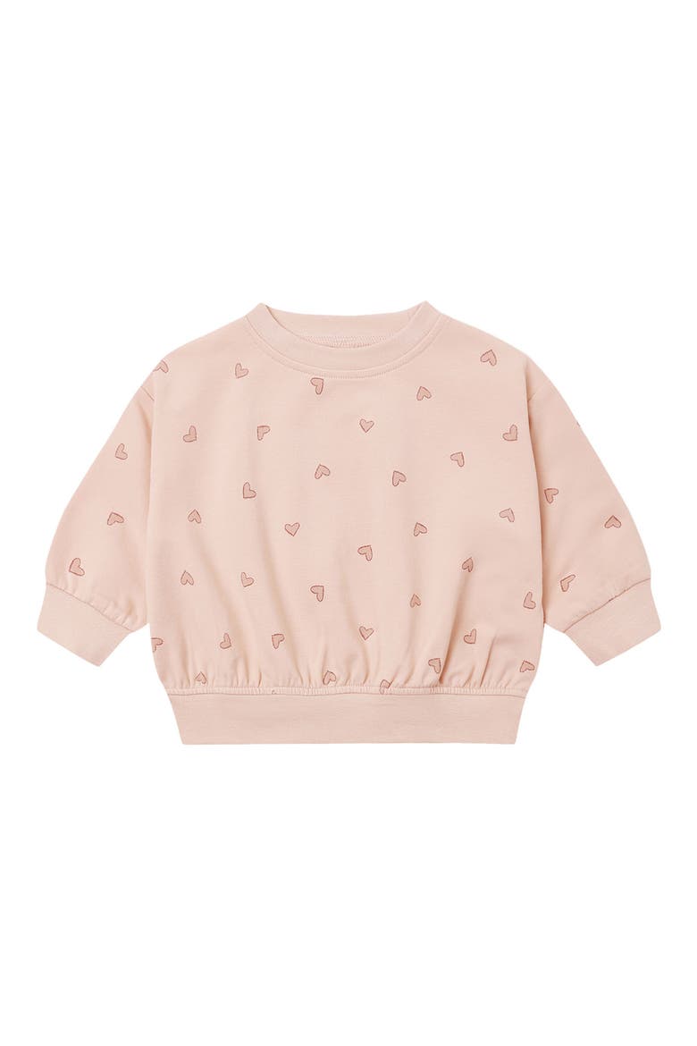 Kids' Relaxed Heart Sweatshirt, Main, color, DUSTY-ROSE