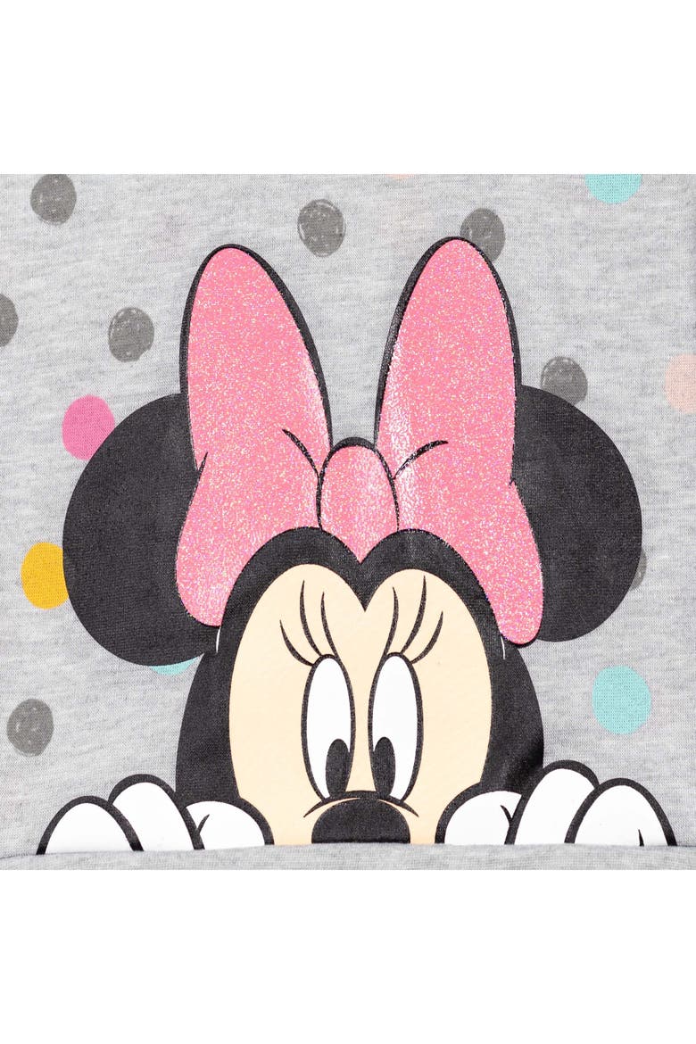 Minnie Mouse Fleece Sweatshirt and Tulle Leggings Set, Alternate, color, Minnie Pink Grey