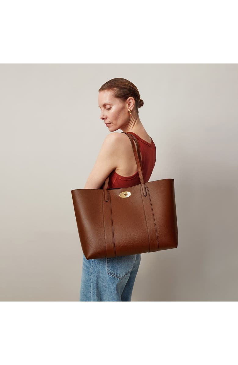 Mulberry Bayswater Leather Tote, Alternate, color, Oak