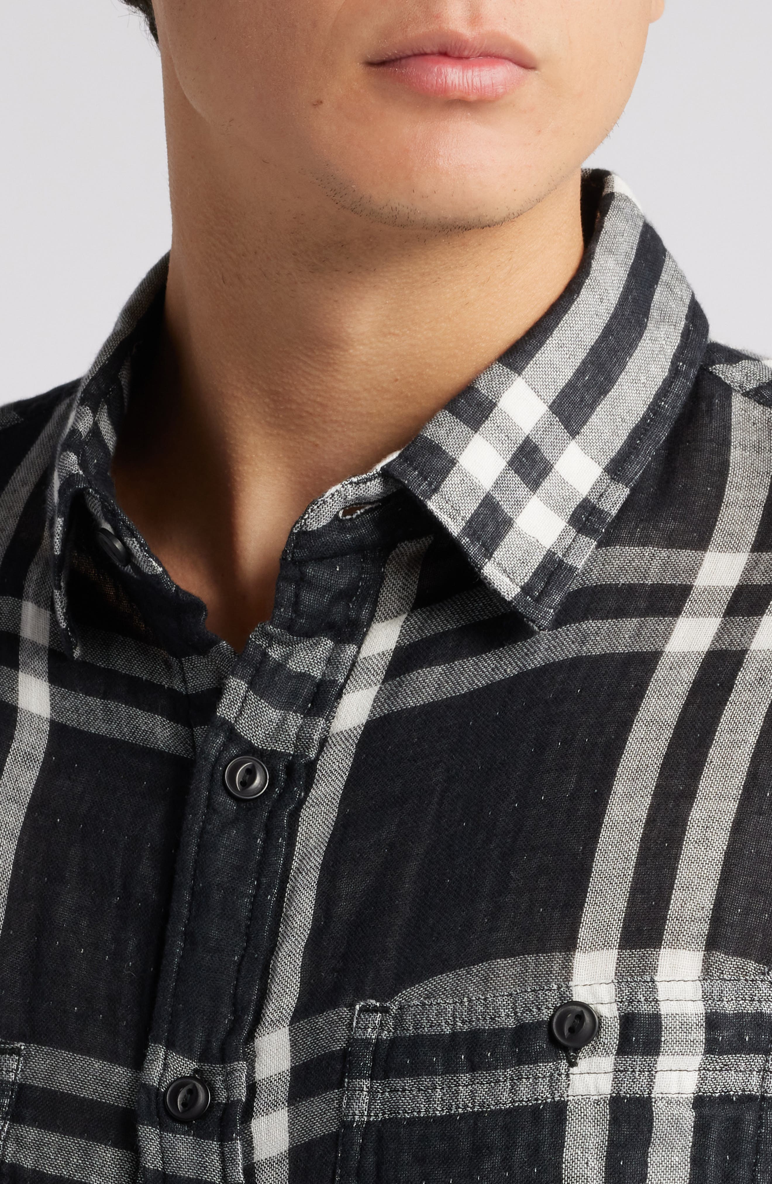 Plaid Double Weave Work Shirt - image 2