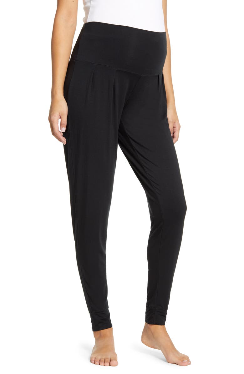 Angel Maternity Maternity/Nursing Pajamas & Robe Set, Alternate, color, 