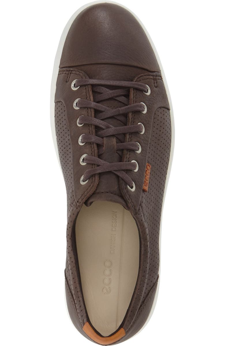 ECCO Soft 7 Perf Sneaker, Alternate, color, Coffee Leather