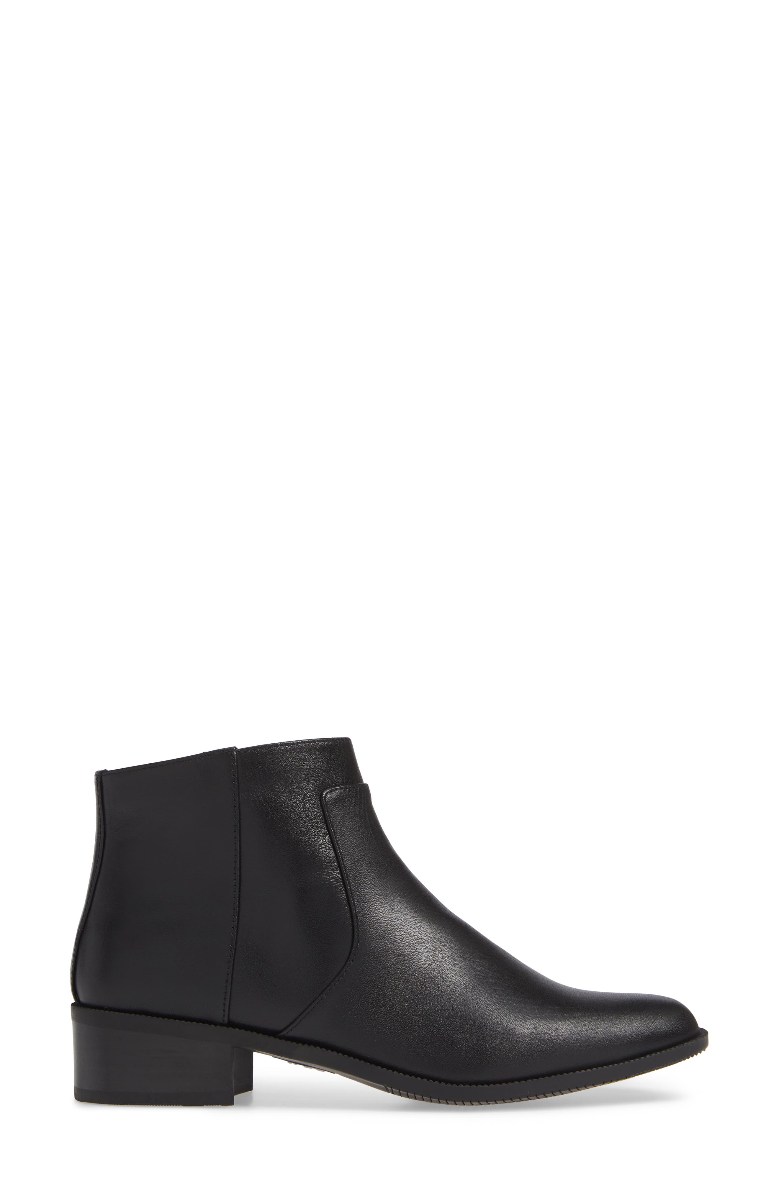 Benette Water Resistant Bootie, Alternate, color, BLACK LEATHER