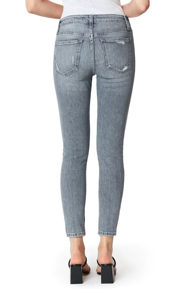 Joe's The Charlie Ripped High Waist Ankle Skinny Jeans, Alternate, color,