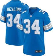 Nike Men's Nike Alex Anzalone Blue Detroit Lions Game Jersey
