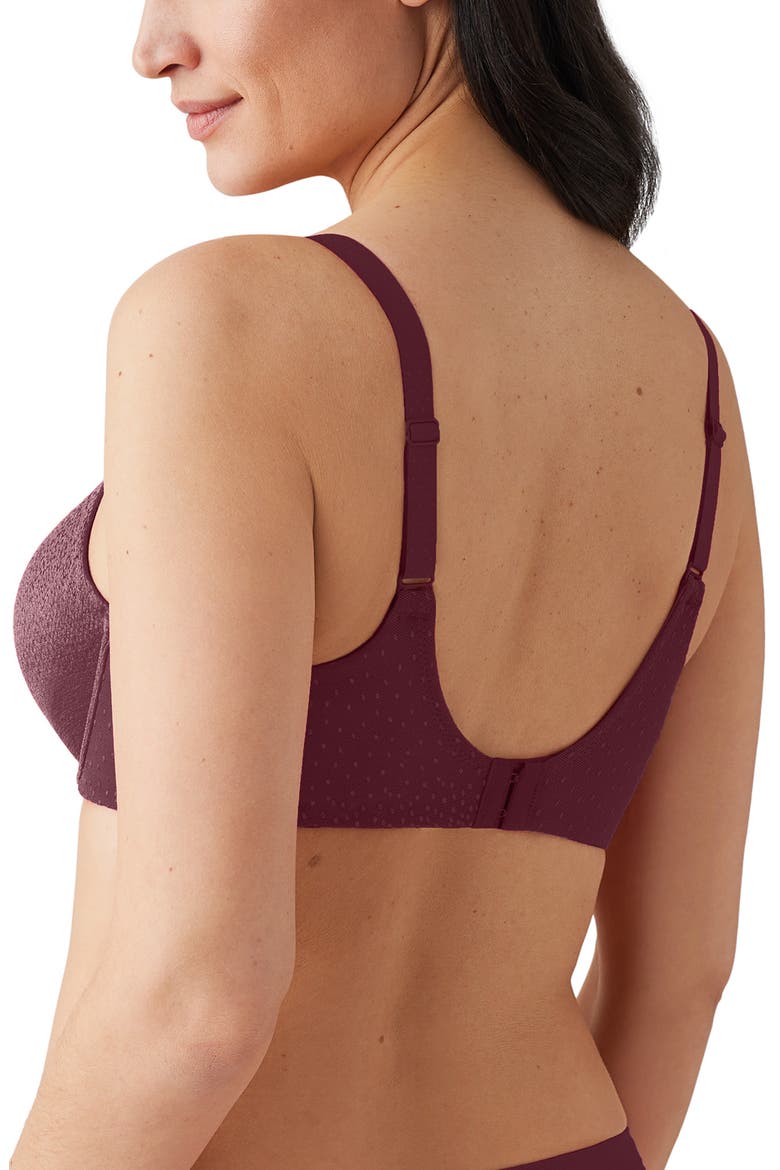 Back Appeal™ Smoothing Underwire Bra, Alternate, color, BURGANDY