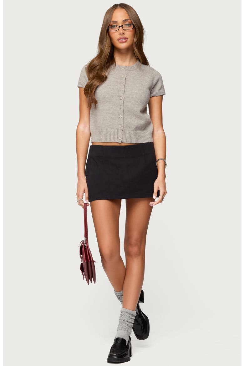 Monrow Low Rise Microskort, Alternate, color, BLACK