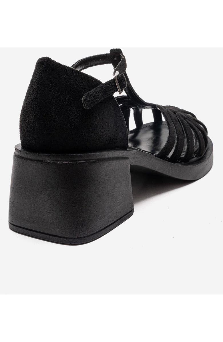 Prologue Shoes Nolana Block Heel Sandal, Alternate, color, Black Suede