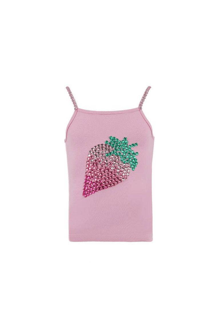 Strawberry Gems Tank Top, Main, color, Pink