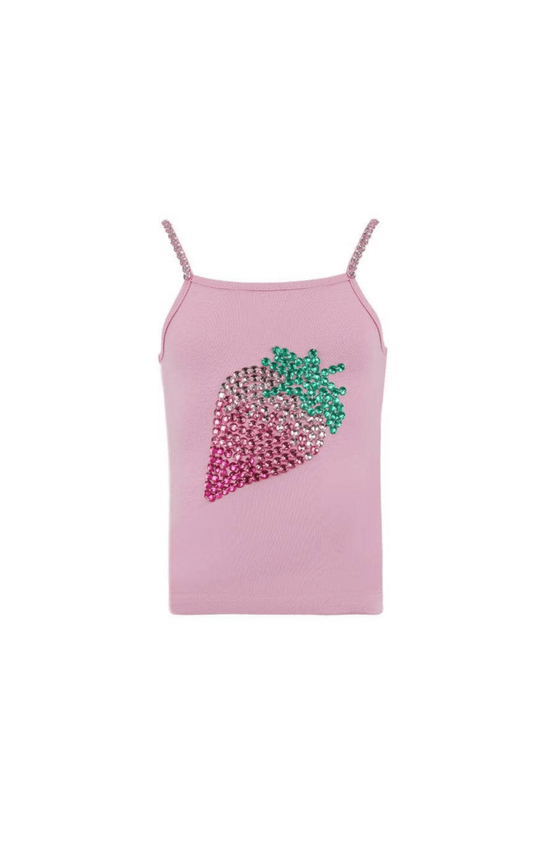 Lola + The Boys Strawberry Gems Tank Top, Main, color, Pink