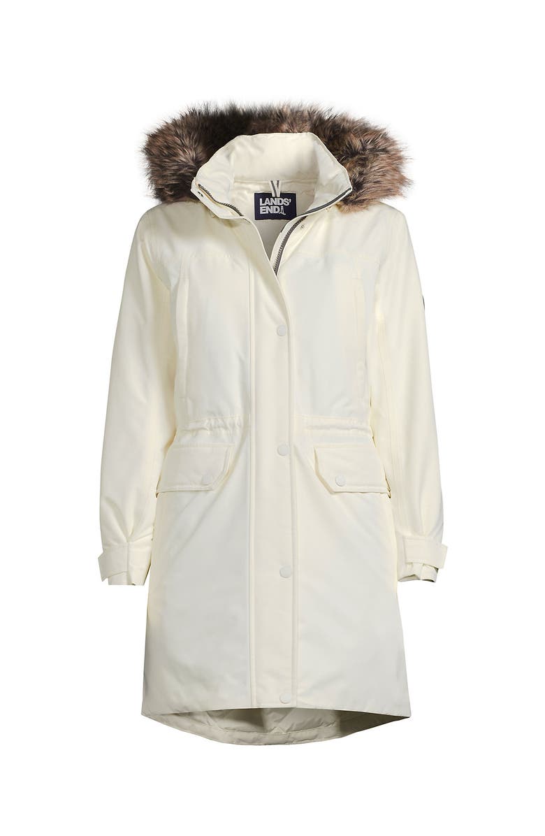 Lands' End Plus Size Expedition Down Waterproof Winter Parka, Alternate, color, Ivory